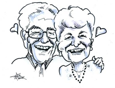 Anniversary Couple - Caricature